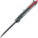 CJRB Tigris Linerlock Folding Knife 3.75" AR-RPM9 Steel Extended Tang Cleaver Style Blade Black And White G10 Handle 1919WH -CJRB - Survivor Hand Precision Knives & Outdoor Gear Store