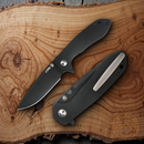 CJRB Scoria Folding Knife 3.48" AR-RPM9 Stainless Steel Blade Black G10 Handle