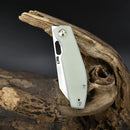 CJRB Ekko Folding Knife 3.25" AR-RPM9 Steel Sheepsfoot Blade Jade G10 Handle