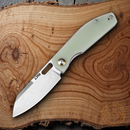 CJRB Ekko Folding Knife 3.25" AR-RPM9 Steel Sheepsfoot Blade Jade G10 Handle