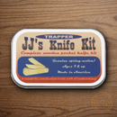 JJ's Knife Kit For One Wooden Blade Trapper UNSHARPENED Knife American-Hardwood
