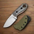 Kizer Cutlery Beaver Fixed Knife 2.75" Satin Nitro V Steel Blade Micarta Handle
