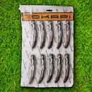 Okapi Big Sable Pocket Knife 10 PCs SET 3.75 Carbon Steel Blade Brown Resin Wood