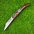 Okapi Big Sable Pocket Knife 10 PCs SET 3.75 Carbon Steel Blade Brown Resin Wood