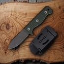 Maratac Compact R4A Slim Fixed Knife 3″ D2 Tool Steel Blade Green Micarta Handle