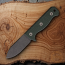Maratac Compact R4A Slim Fixed Knife 3″ D2 Tool Steel Blade Green Micarta Handle