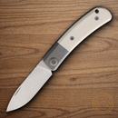 Maxace Beetle S Folding Knife 3.25" Bohler M390 Steel Blade White Bone Handle