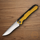 Maxace Kestrel Folding Knife 3.75" MagnaCut Steel Blade Yellow/Black G10 Aluminum Handle