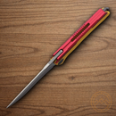 Maxace Kestrel Folding Knife 3.75" MagnaCut Steel Blade Yellow/Red G10/Aluminum Handle