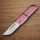 Maxace Capsule Folding Knife 2.5" MagnaCut Steel Blade Pink Titanium Handle