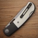 Maxace Beetle 2 Folding Knife 3.5" MagnaCut Steel Blade Whhite Bone Handle