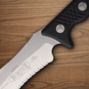 Microtech Arbiter Fixed Knife 8" Stainless Steel Blade Black Polymer Handle