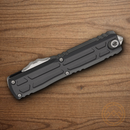 Microtech Auto Ultratech Gen III Folding Knife 3.5" Bohler M390MK Steel Blade Gray Aluminum Handle
