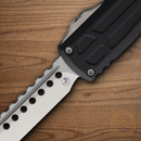 Microtech Auto Ultratech Gen III Folding Knife 3.5" Bohler M390MK Steel Blade Black Aluminum Handle