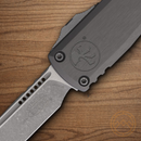 Microtech Auto Ultratech Gen III Folding Knife 3.5" Bohler M390MK Steel Blade Gray Aluminum Handle
