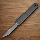 Microtech Auto Ultratech Gen III Folding Knife 3.5" Bohler M390MK Steel Blade Gray Aluminum Handle