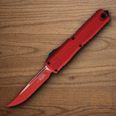 Microtech Auto Ultratech Gen III Folding Knife 3.5" Bohler M390MK Steel Blade Red Aluminum Handle