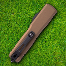 Microtech Auto Ultratech Gen III Folding Knife 3.5" Bohler M390MK Steel Blade Bronze Aluminum Handle