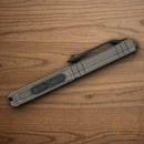 Microtech Auto Ultratech Gen III Folding Knife 3.5" Bohler M390MK Steel Blade Gray Aluminum Handle