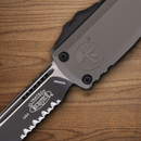 Microtech Auto Ultratech Gen III Folding Knife 3.5" Bohler M390MK Steel Blade Gray Aluminum Handle