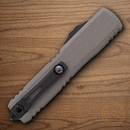 Microtech Auto Ultratech Gen III Folding Knife 3.5" Bohler M390MK Steel Blade Gray Aluminum Handle