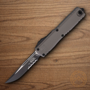 Microtech Auto Ultratech Gen III Folding Knife 3.5" Bohler M390MK Steel Blade Gray Aluminum Handle