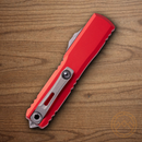 Microtech Auto Ultratech S/E Gen IV Folding Knife 3.5" Bohler M390MK Steel Blade Red Aluminum Handle