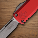 Microtech Auto Ultratech S/E Gen IV Folding Knife 3.5" Bohler M390MK Steel Blade Red Aluminum Handle