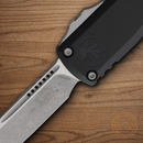Microtech Auto Ultratech S/E Gen IV Folding Knife 3.5" Bohler M390MK Steel Blade Black Aluminum Handle