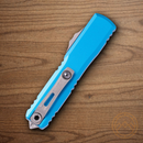 Microtech Auto Ultratech S/E Gen IV Folding Knife 3.5" Bohler M390MK Steel Blade Blue Aluminum Handle