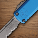 Microtech Auto Ultratech S/E Gen IV Folding Knife 3.5" Bohler M390MK Steel Blade Blue Aluminum Handle