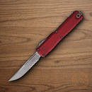 Microtech Auto Ultratech S/E Gen IV Folding Knife 3.5" Bohler M390MK Steel Blade Merlot Aluminum Handle