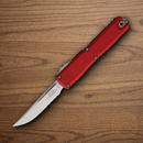 Microtech Auto Ultratech S/E Gen IV Folding Knife 3.5" Bohler M390MK Steel Blade Red Aluminum Handle