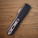 Microtech Auto Ultratech S/E Gen IV Folding Knife 3.5" Bohler M390MK Steel Blade Black Aluminum Handle