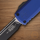 Microtech Auto Ultratech S/E Gen IV Folding Knife 3.5" Bohler M390MK Steel Blade Navy Aluminum Handle
