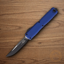 Microtech Auto Ultratech S/E Gen IV Folding Knife 3.5" Bohler M390MK Steel Blade Navy Aluminum Handle