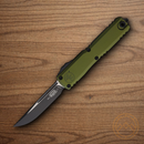 Microtech Auto Ultratech S/E Gen IV Folding Knife 3.5" Bohler M390MK Steel Blade OD Green Aluminum Handle