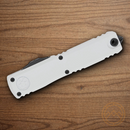 Microtech Auto Ultratech S/E Gen IV Folding Knife 3.5" Bohler M390MK Steel Blade White Aluminum Handle