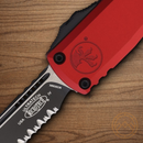 Microtech Auto Ultratech S/E Gen IV Folding Knife 3.5" Bohler M390MK Steel Blade Red Aluminum Handle