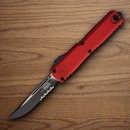 Microtech Auto Ultratech S/E Gen IV Folding Knife 3.5" Bohler M390MK Steel Blade Red Aluminum Handle