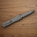 Microtech Auto Ultratech Gen III Folding Knife 3.5" Bohler M390MK Steel Blade Gray Aluminum Handle