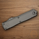 Microtech Auto Ultratech Gen III Folding Knife 3.5" Bohler M390MK Steel Blade Gray Aluminum Handle