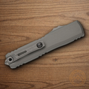 Microtech Auto Ultratech Gen III Folding Knife 3.5" Bohler M390MK Steel Blade Gray Aluminum Handle