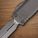 Microtech Auto Ultratech Gen III Folding Knife 3.5" Bohler M390MK Steel Blade Gray Aluminum Handle