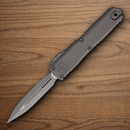 Microtech Auto Ultratech Gen III Folding Knife 3.5" Bohler M390MK Steel Blade Gray Aluminum Handle