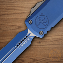 Microtech Auto Ultratech Gen III Folding Knife 3.5" Bohler M390MK Steel Blade Blue Aluminum Handle