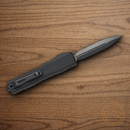 Microtech Auto Ultratech Gen III Folding Knife 3.5" Bohler M390MK Steel Blade Black Aluminum Handle
