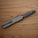 Microtech Auto Ultratech Gen III Folding Knife 3.5" Bohler M390MK Steel Blade Gray Aluminum Handle