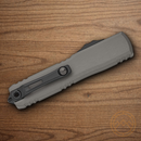 Microtech Auto Ultratech Gen III Folding Knife 3.5" Bohler M390MK Steel Blade Gray Aluminum Handle