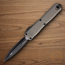 Microtech Auto Ultratech Gen III Folding Knife 3.5" Bohler M390MK Steel Blade Gray Aluminum Handle
